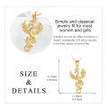 wholesale 14K Gold Phoenix Pendant Necklace with Gemstone for Women-0-4