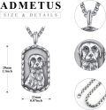 wholesale 925 Sterling Silver Labrador Retriever Memorial Pendant on 30 Rolo Chain-0-1