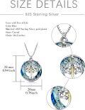 wholesale 925 Sterling Silver & Gold Plated Tree of Life Cross Pendant Necklace with 18 Chain for Women & Men-0-4