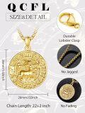 wholesale  Sterling Silver Zodiac Necklace for Men 12 Constellation Horoscope Pendant Birthday Father s Day Gift -0-11