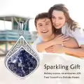 wholesale 925 Sterling Silver Moonstone Lapis Larimar Moss Agate Teardrop Filigree Pendant-0-86