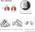 wholesale 925 Sterling Silver Red Ladybug Stud Earrings w/Cubic Zirconia & Black Enamel Accents-0-1