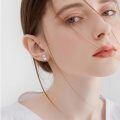 wholesale 925 Sterling Silver Cat Earrings Wholesale With Opal Eyes-0-1