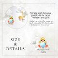 wholesale 925 Sterling Silver Chick Heart Stud Earrings  for Girls and Women-0-4
