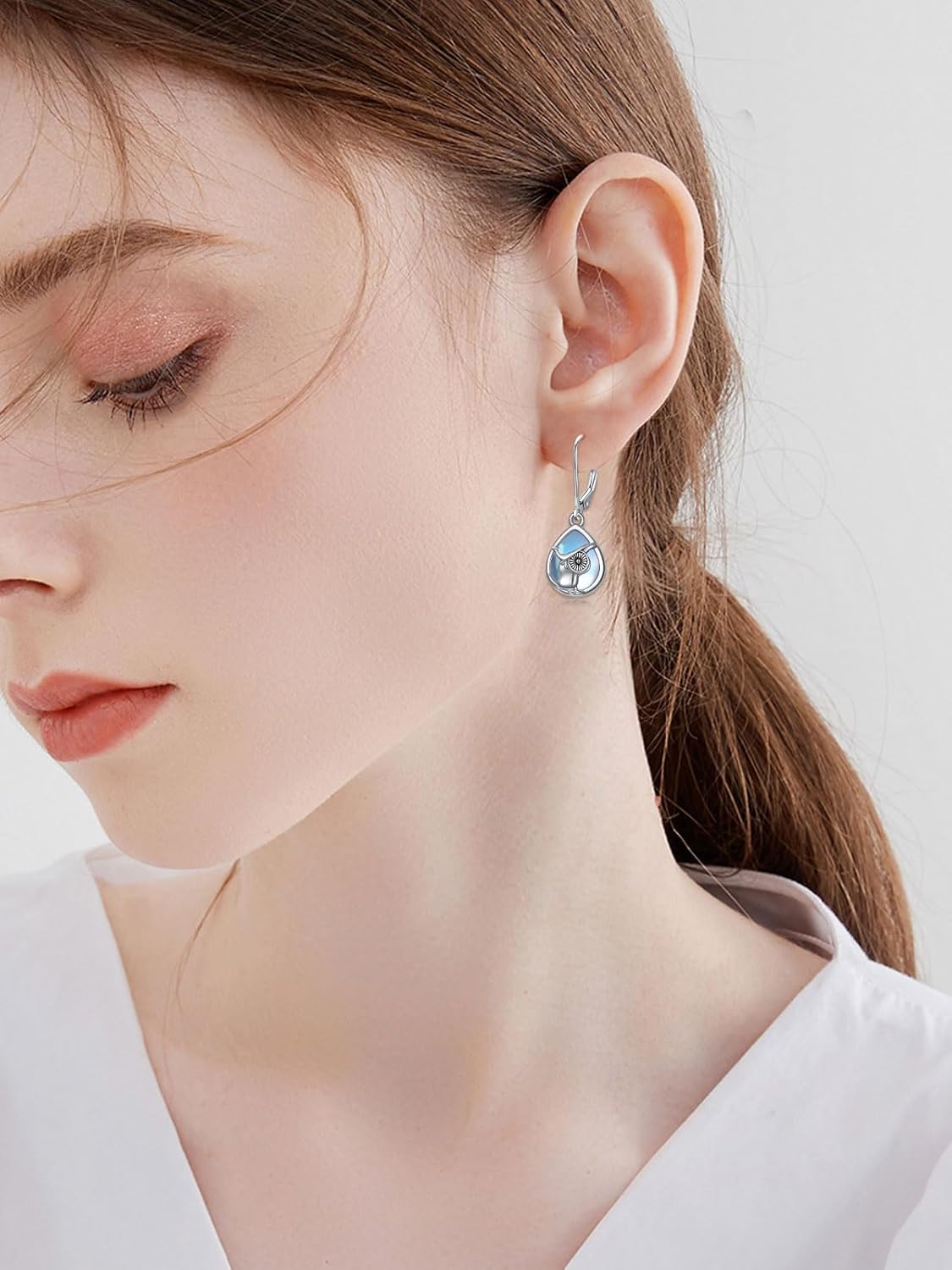wholesale 925 Sterling Silver Owl Teardrop Dangle Earring  for Women & Girls-0-2