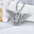 wholesale 925 Sterling Silver Vintage Style Hawk Pendant Necklaces for Men Dad Gifts-0-3