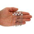 wholesale 925 Sterling Silver Box Chain Necklace Platinum Plated Lobster Clasp For Women Men-0-4