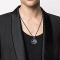 wholesale 925 Sterling Silver Gold Plated Horse Head Celtic Knot Circle Pendant Necklace-0-1