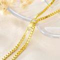 wholesale Sterling Silver Gold Plated 3 2mm Cuban Chain Necklace for Women Men 16 24 Inch-0-12