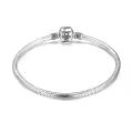 wholesale 925 Sterling Silver Snake Chain Charm Bracelet Wholesale with Barrel Clasp - Birthday Gift for Women-0-0