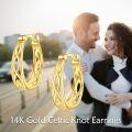 wholesale 14K Gold Small Huggie Filigree Hoop Earrings for Women - Birthday Gift Ideas-0-5