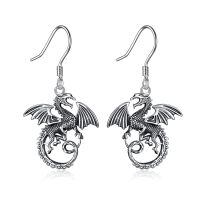 wholesale 925 Sterling Silver Dragon Drop Earrings for Women and Girls-Dangle
