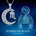 wholesale Sterling Silver Zodiac Necklace 12 Constellations Pendant Jewelry for Women Men-0-4
