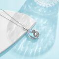 wholesale 925 Sterling Silver Teardrop Moonstone Pendant with Phoenix Design - Mothers Day Gift for Her-0-3
