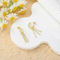 wholesale Gold 925 Sterling Silver Tassel Hoop Earrings for Women Anime One Piece Cosplay -0-2