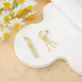 wholesale Gold 925 Sterling Silver Tassel Hoop Earrings Wholesale for Women Anime One Piece Cosplay -0-2