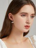 wholesale 925 Sterling Silver Dachshund Dog Love Heart Drop Earrings Gift for Women Girls-0-1