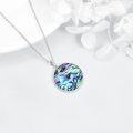 wholesale 925 Sterling Silver Abalone Shell Witch Moonstone Pendant Necklaces for Women Girls Magical Halloween Gift Ideas-0-3