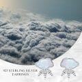 wholesale 925 Sterling Silver Cloud & Rain Drop Earrings with Anti-Allergenic Hypoallergenic Design - Perfect Gift for Women-0-1