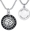wholesale Sterling Silver Sport Necklace Baseball Soccer Football Cross Jewelry for Women Men-0-6