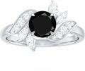 wholesale TOUPOP Personalized Black Onyx Moissanite Wedding Ring For Women 925 Sterling Silver Moissanite Ring Engagement Ring Anniversary Agate Promise Rings For Her Christmas Gift For Mother Wife -0-1