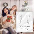 wholesale 925 Sterling Silver Natural Diamond Mini Bar Lightning Triangle Butterfly Stud Earrings for Women-0-5