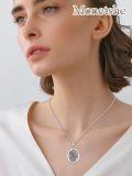 wholesale 925 Sterling Silver Saint Christopher Oval Religious Medal Pendant-0-2