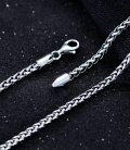 wholesale 925 Sterling Silver 7MM Thick Wheat Link Chain Bracelet for Men & Women-0-4