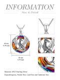TOUPOP Sterling Silver Crystal Dragon Pendant Necklace Gift for Women-0-4