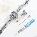 wholesale 925 Sterling Silver Oxidized Celtic Compass Chain Bracelet With Cz Stone For Men Women-0-1