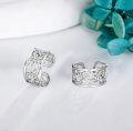 wholesale 925 Sterling Silver Celtic Knot Bat Filigree Viking Ear Wrap Clip On Earrings for Women and Men-0-4