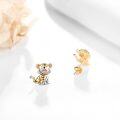 wholesale 14K Gold Tiger Shaped Stud Earrings 14K Gold Minimalist for Women Girls-0-2