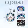 TOUPOP Sterling Silver Crystal Sisters Necklace, Forever My Friend Gift-0-5