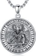 wholesale 925 Sterling Silver Norse God Tyr Pendant Necklace  Viking Jewelry for Men-0-0
