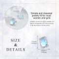 wholesale 925 Sterling Silver Dolphin Moonstone Stud Earrings for Women Girls Gift Idea-0-4