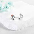 wholesale 925 Sterling Silver Cute Guinea Pig Rose Flower Stud Earrings for Women Girls  4g-0-1
