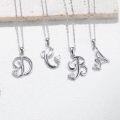 wholesale 925 Sterling Silver Heart Moissanite Letter B Necklace Anniversary Birthday Christmas s for Mom Her Wife-0-1