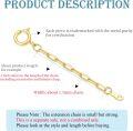 wholesale 14k Gold Chain Extender for Necklaces and Bracelets Durable Removable 0.5/1/1.5/2/3 Extension Chain-0-1