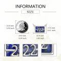 wholesale 925 Sterling Silver Lapis Lazuli 222 Necklace – Angel Number Pendant for Protection & Guidance-0-1