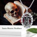 wholesale 925 Sterling Silver Aztec Skull and Owl Pendant Necklace for Men-0-3
