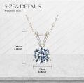 wholesale 14K Gold Moissanite Necklace 0 5 2Ct D VVS1 Brilliant Cut Solitaire Pendant-0-10
