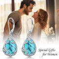 wholesale Sterling Silver Celtic Filigree Teardrop Earrings with Leverback for Women Mother s Day Gifts-0-23