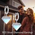 wholesale 925 Sterling Silver Triangle Celtic Knot Moonstone Drop Earrings-0-5