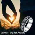 wholesale 925 Sterling Silver Celtic Knotwork Spinner Mood Ring - Adjustable Size 6-8-0-1