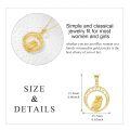 wholesale 14K Gold Owl Heart Crystal Pendant Necklace for Women - 16 Chain-0-4