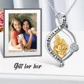 TOUPOP Sterling Silver Mother 'I Love You To The Moon And Back' Infinity Necklace-0-6