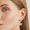 wholesale 925 Sterling Silver Sea Turtle Drop Earrings White Gold Plated Cz Crystal-0-4