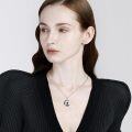 wholesale 925 Sterling Silver Crescent Moon with Cobra Pendant Necklace-0-4