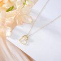 wholesale 14K Gold Solid Heart with Cross Pendant and Chain - I am A Child of God Faith Gift for Girls' First Communion Jewelry-0-2