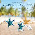 wholesale 925 Sterling Silver Abalone Shell Starfish Stud Earrings - Ocean Beach  for Women and Girls-0-4
